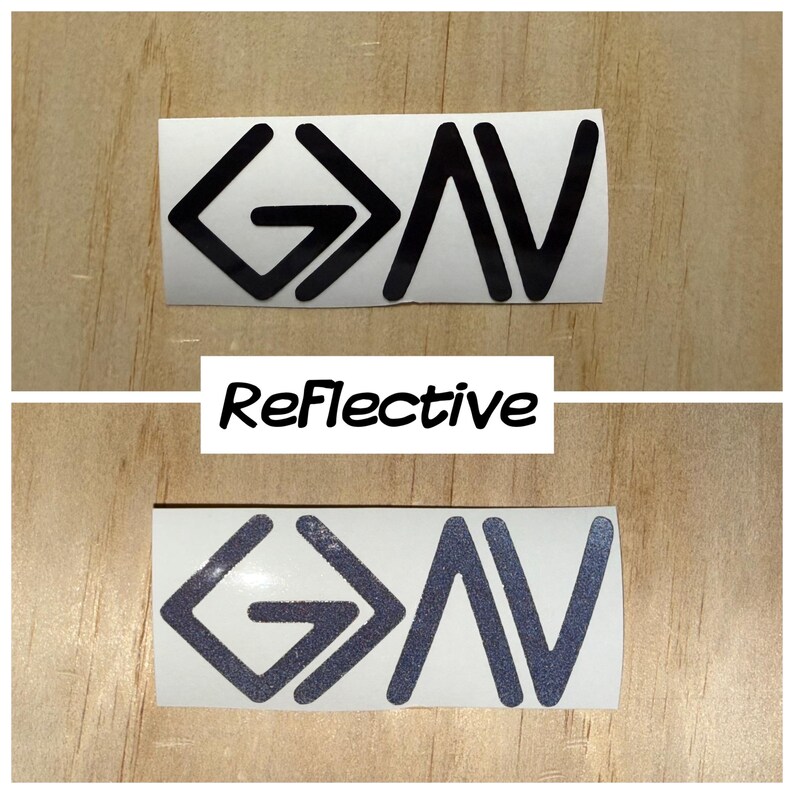 Reflective God is Greater Than the Highs and Lows Vinyl Sticker Decal ...