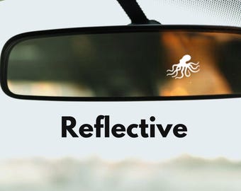 REFLECTIVE Sea Creature Octopus Decal Sticker for Car Window Bumper Mirror, Cup, Lap Top Luggage Helmet Water Bottle and More. Easter Egg