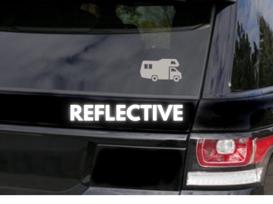 Sticker Over Computer Campera REFLECTIVE Camper RV Decal Sticker for Car Window Bumper Mirror, Cup ...