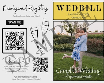 Wedding Playbill TEMPLATE