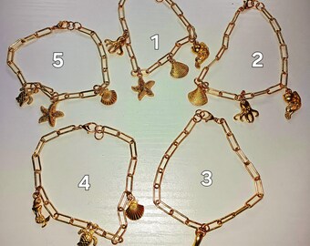 Summer Chain Charm Jewelry Bracelets