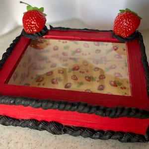 Goth vampire coquette cake jewelry/trinket box