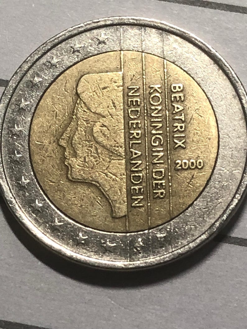 2 Euro Beatrix Königin Der Niederlande 2000 Wert Pièce 2 Euro Hollande Beatrix Koningin der Nederlanden année 2000