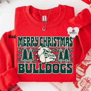 merry Christmas bulldogs sweatshirt
