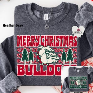 merry Christmas bulldogs sweatshirt