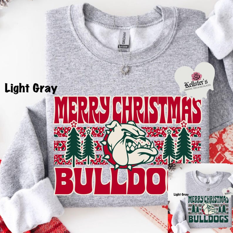 merry Christmas bulldogs sweatshirt