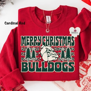 merry Christmas bulldogs sweatshirt