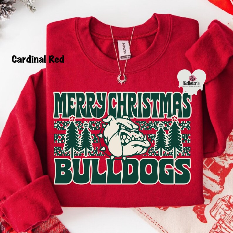 merry Christmas bulldogs sweatshirt