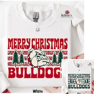 merry Christmas bulldogs sweatshirt