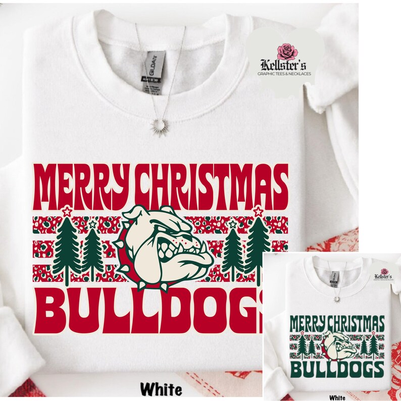 merry Christmas bulldogs sweatshirt
