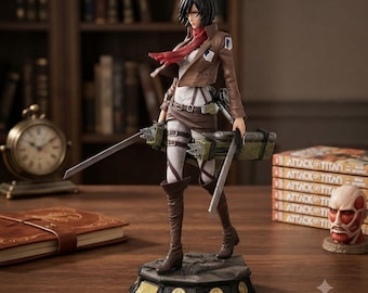 Anime Attack on Titan Figures Mikasa Ackerman Figure 30cm/11.81inch PVC