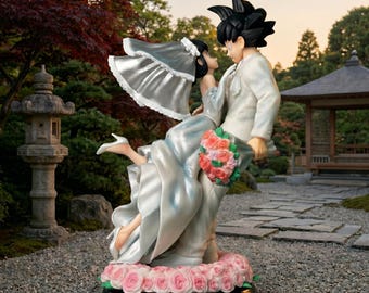 Dragon Ball Z Son Goku & Chichi Wedding Version 31cm Pvc Action Figure