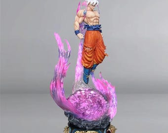 Son Goku Ultra Instinct PVC Figure: 25cm Super Saiyan Statue Ornament