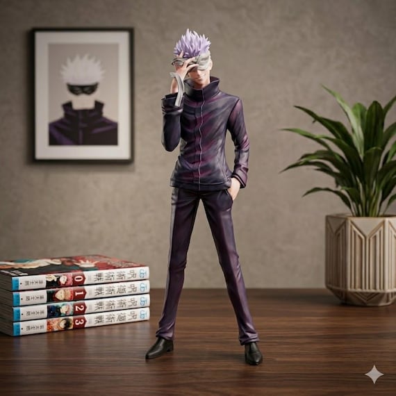 Anime Jujutsu Kaisen Action Figures Gojo Satoru Figure 30cm/11.81inch Pvc Collection Statue
