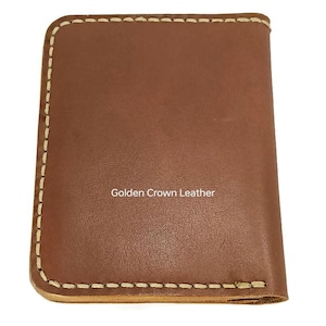 Billetera para hombre Elegante y versátil, hecha a mano con cuero de grano completo, que ofrece una sensación de lujo con un diseño delgado, duradero y elegante.