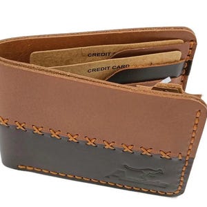 Custom Men's Leather Wallet for Fathers Day, Personalized Men's Leather Wallet For Fathers Day, Engraved Men's Wallet for Fathers Day
