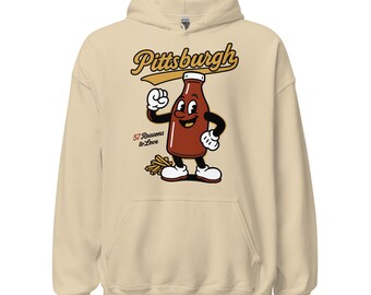 Pittsburgh 57 Ketchup Flasche Maskottchen Kapuzenpullover