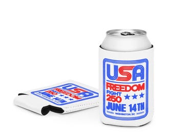 Freedom 250: USA Fight Washington DC Retro Spray Paint Fight Lat Cooler