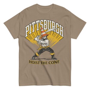 Hoist The Cone: Pittsburgh Baseball Retro Throwback Tee