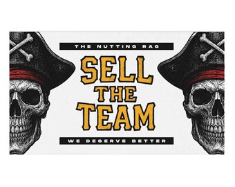 The Nutting Rag x Pirate-editie | Pittsburgh Baseball Protest Fan Towel