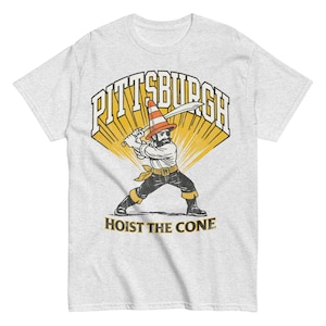 Hoist The Cone: Pittsburgh Baseball Retro Throwback Tee