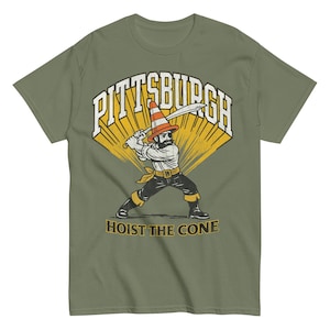 Hoist The Cone: Pittsburgh Baseball Retro Throwback Tee