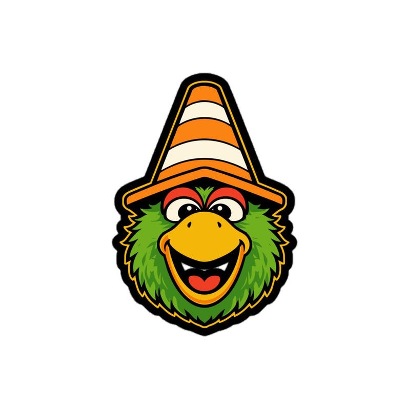Hoist The Cone Parrot Sticker