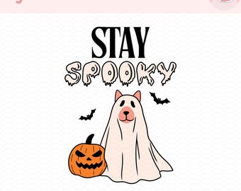 Stay Spooky Dog Halloween PNG, Dog Halloween Clipart, Cute Dog PNG, Halloween Dog Clipart, Stay Spooky Print, Cute Halloween Stickers