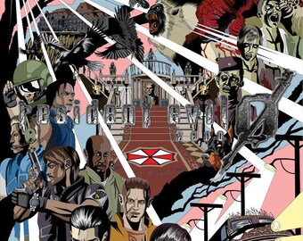 Póster grande de Resident Evil 0 (A1 84,1 x 59,4 cm)