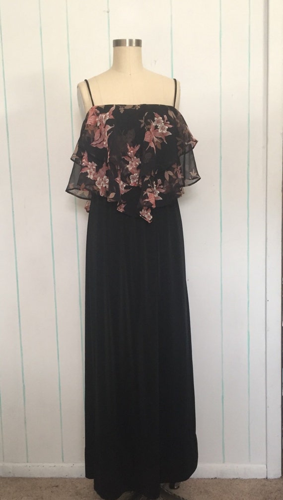 Floral Maxi Dress Size 6 - image 4