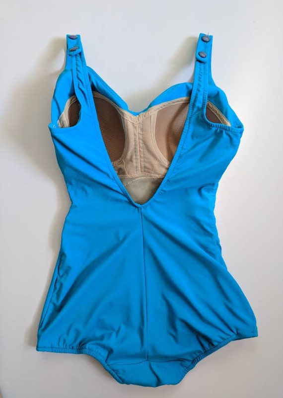 1950s Blue Pin-up Style Bathing Suit Size Medium - image 8
