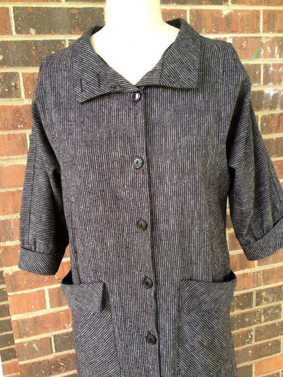 Black and Gray Striped Jacket - image 2