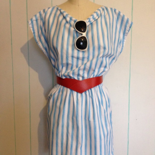 Pastel Striped Vintage Dress