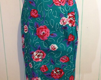 Vintage Wrap Style Skirt Size 8