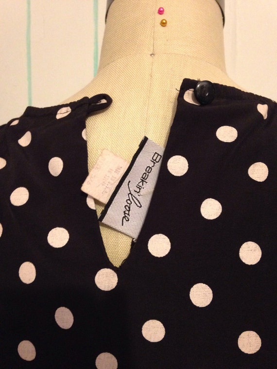 Polka Dot Rockabilly Dress Size 9 - image 5