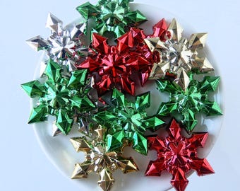 Christmas Snowflake Beads • Assorted Christmas Beads • Resin Beads in Bulk • Chunky Reindeer Beads • Santa Beads • Xmas Beading Supplies