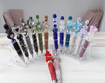 Rhinestone Beaded Pens • Sparkly Pens • Elegant Crystal Pens • Pens for Her • Gift Pens For Friends • Customizable Pens • Affordable Gift