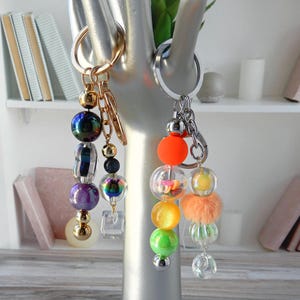 Custom Beaded Keychain • Colorful Cute Trendy Keychains Friendship Keychain • Gift Keychain • Colorful Beaded Keychain • Affordable Gifts