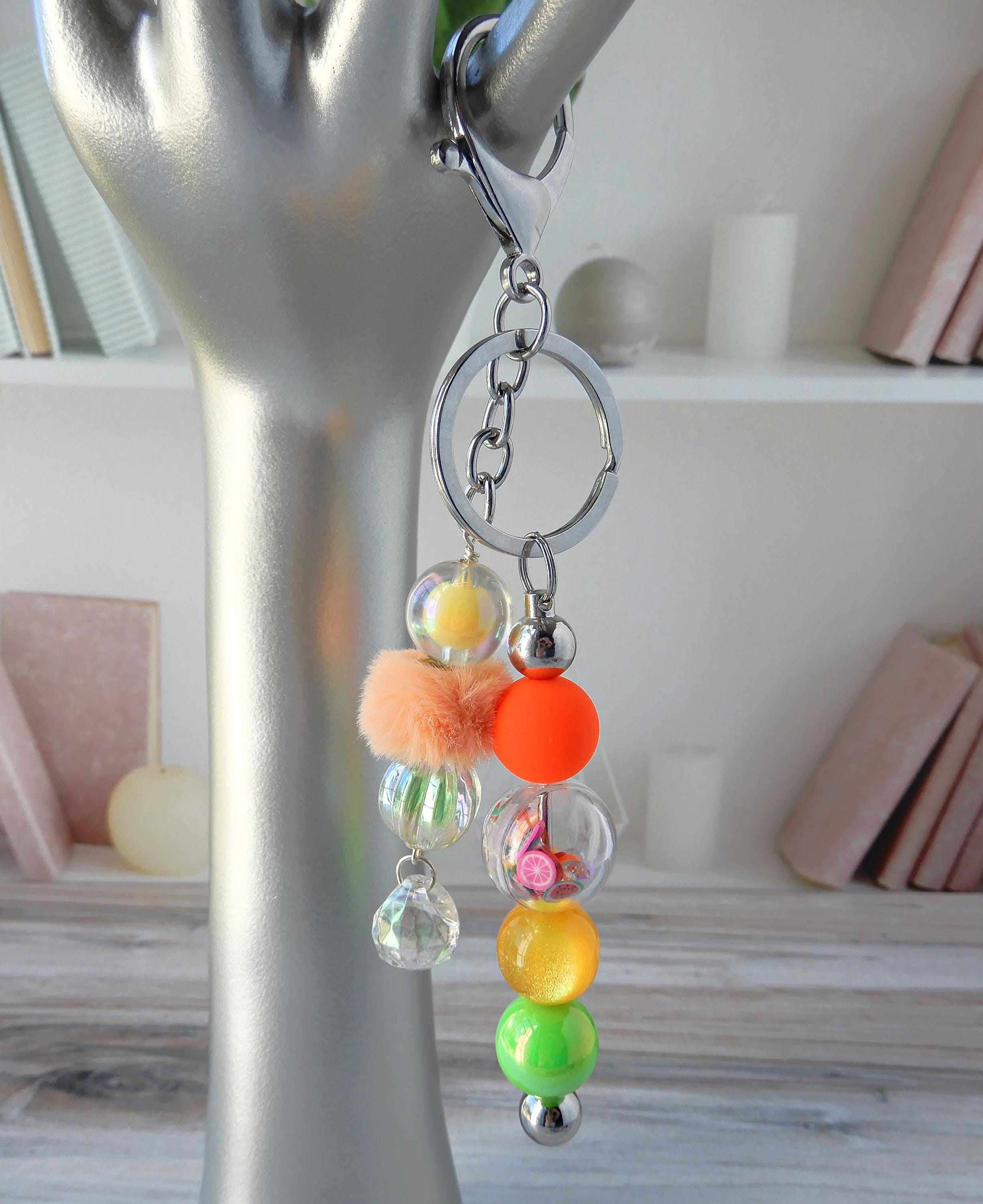 Custom Beaded Keychain • Colorful Cute Trendy Keychains Friendship ...