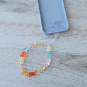 Cell Phone Case Lanyard Wrist Strap • Handmade Phone Chain • Gummi Bear Phone String Keychain • Customizable Phone Charm Wristlet