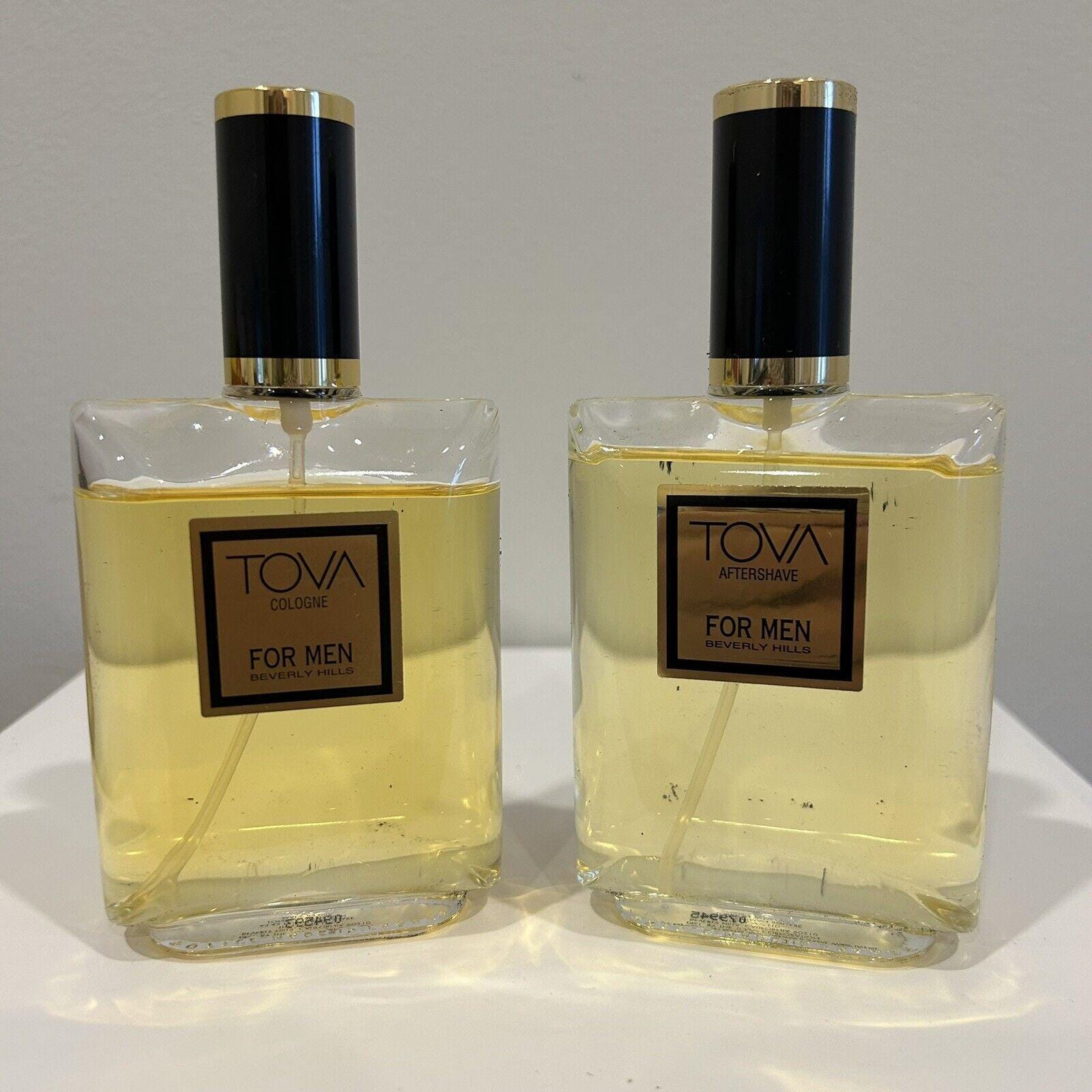 Vintage Tova For Men Cologne & Aftershave Gift Set Partials 3.4 oz Read Desc