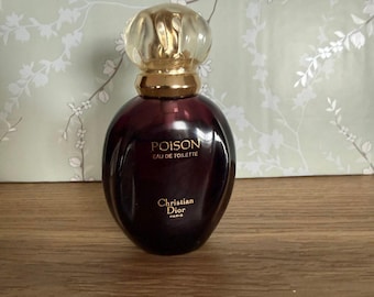 Very Rare 1989 Original Formula Vintage Dior Poison Eau De