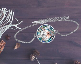 ラッコブレスレット：愛と繋がりの象徴、金メッキ - Etsy 日本