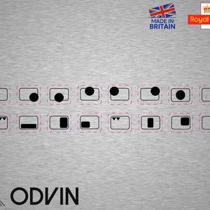 4-7 ring cooker top markings decals. UK SELLER - Overseas Shipping time could be up to 4 weeks 002