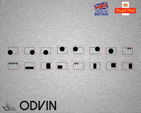 Herdplatten-Aufkleber Set – 4 Ringe + 14 Ofen-Sym Produktbild-Vorschau 4