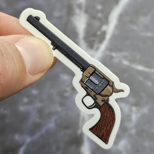 Colt 1873 Revolver Sticker, Colt SAA Vinyl Sticker, Peacemaker Decal, Firearm Sticker, Gift Sticker for military and history enthusiasts