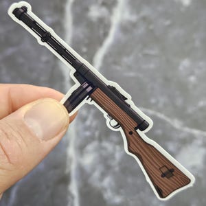 Kp31 スオミ コネピストーリ ステッカー - 第二次世界大戦フィンランド SMG ラミネート デカール