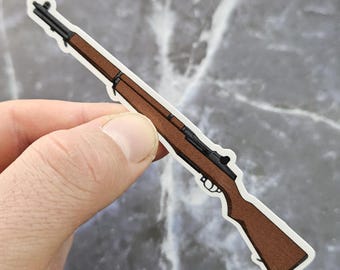 M1 Garand Vinyl Sticker - WWII U.S. Army Rifle Laminated Decal