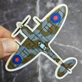 Supermarine Spitfire Mk IX Vinyl Sticker - WWII British RAF Aircraft Fighter Laminated Decal product logo