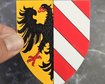 Coat of Arms of the Nuremberg Vinyl Sticker- Bavarian Heraldic Waterproof Laminated Decal